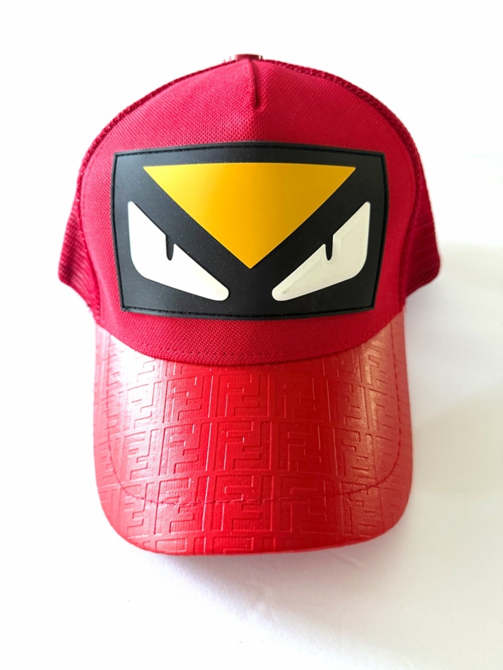 Fendi Red Mesh Cap, NWT